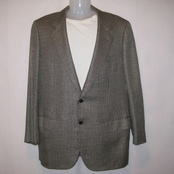 VTG Brioni Roman Style Wool Blend Coat Italy 44/54 - Picture 1 of 8